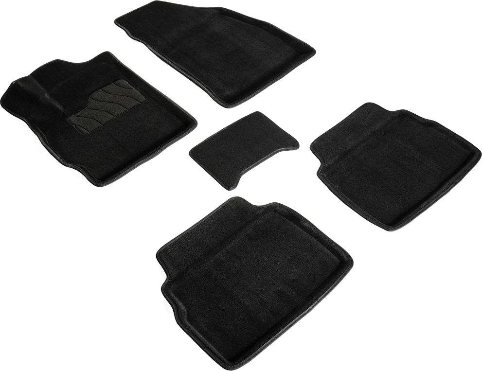 Коврики Seintex 3D ворсовые для салона Omoda C5 2022-2026 ЧЕРНЫЕ. Артикул 98823