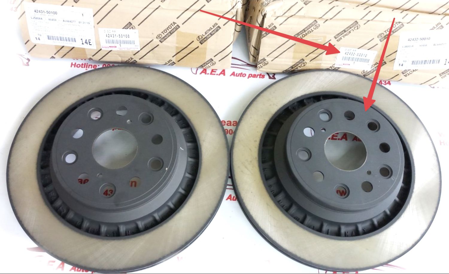 Тормозной диск Toyota. Артикул 4243250010