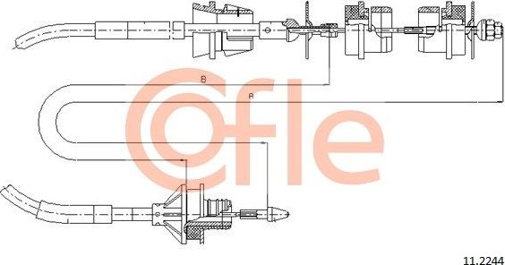 Трос сцепления Cofle. Артикул 11.2244