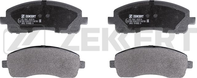 Тормозные колодки Zekkert задние для Mitsubishi Canter VII (FB7, FB8, FE7, FE8) 2006-2010. Артикул BS-3047