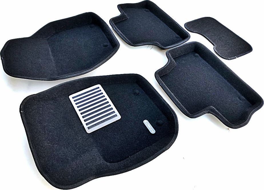 Коврики текстильные Euromat 3D Lux для салона Volvo XC60 I 2008-2017 ЧЕРНЫЕ. Артикул EM3D-005505