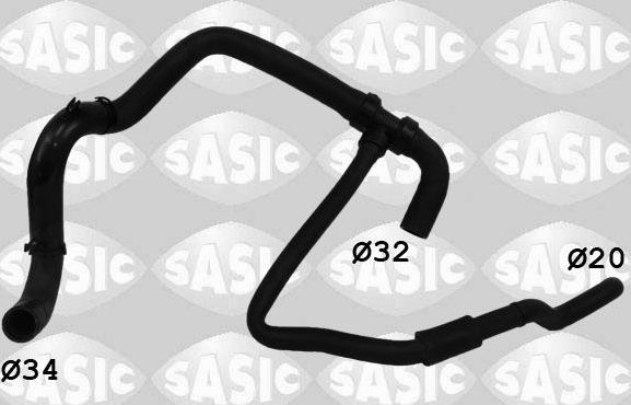 Патрубок радиатора (системы охлаждения) Sasic. Артикул 3404168