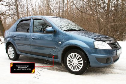 Молдинги Русская Артель на двери Renault Logan I 2004-2015. Артикул MR-077202