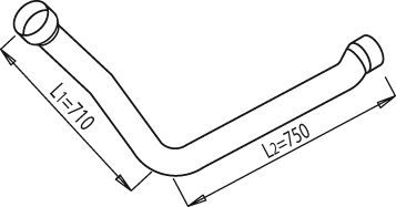 Глушитель Dinex. Артикул 68164