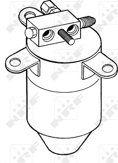 Осушитель кондиционера NRF (сталь). Артикул 33020