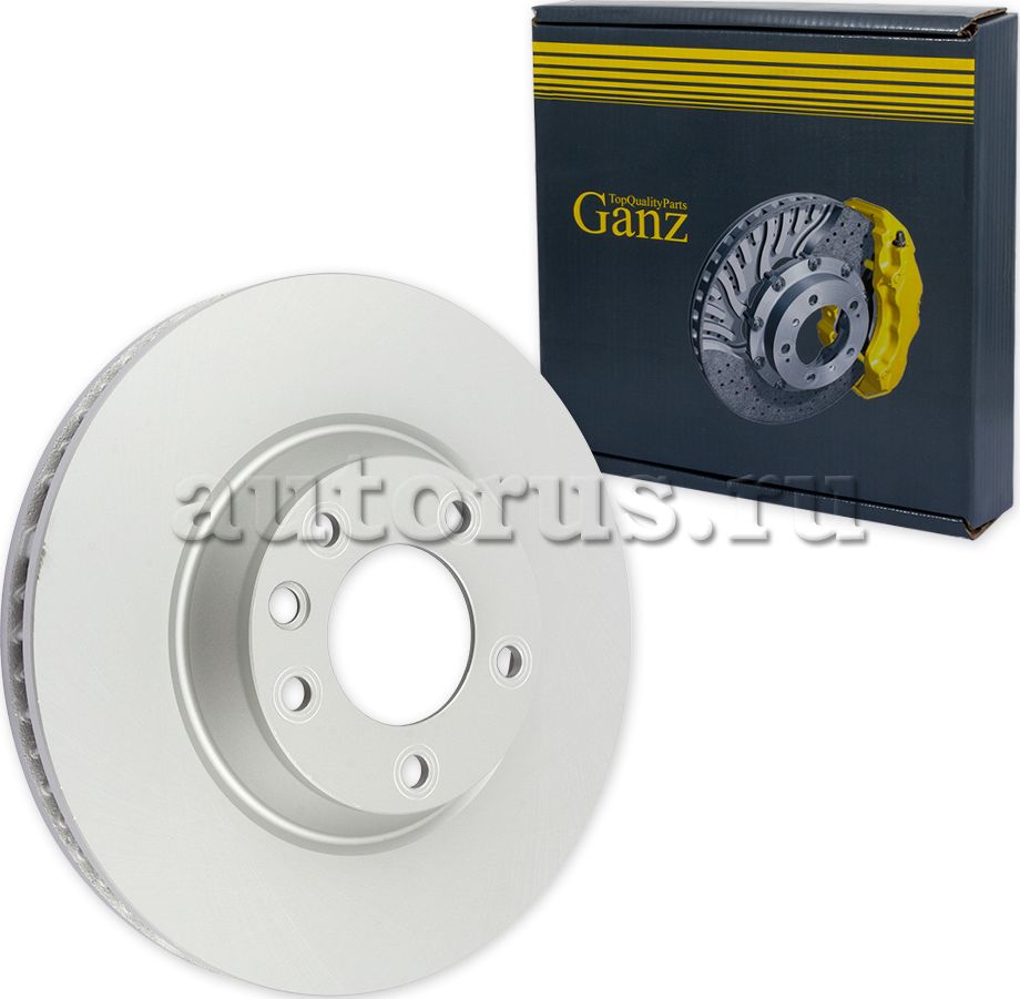 Диск тормозной передний R с покрытием (Ganz). Артикул GIJ06173