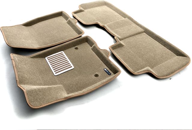 Коврики текстильные Euromat 3D Lux для салона Cadillac XT5 2017-2026 Бежевые. Артикул EM3D-001307T