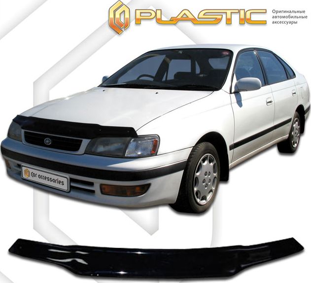 Дефлектор СА Пластик для капота (Classic черный) для Toyota Carina E T19Х седан 1992-1997. Артикул 2010010106751