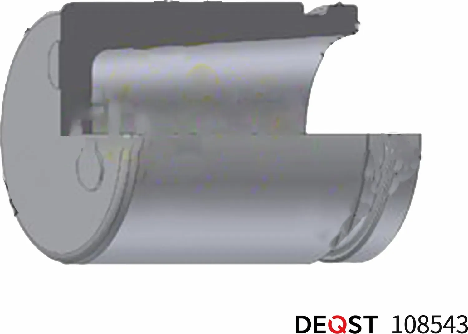 Поршень тормозного суппорта заднего (O 38 mm, суппорт Mando). Применяемость  HYU (Deqst). Артикул 108543