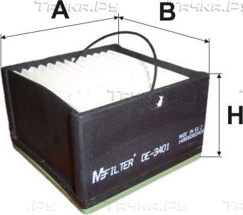 Топливный фильтр MFilter для MAN TGS 2007-2026. Артикул DE 3401