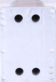 Радиатор масляный (маслоохладитель) для двигателя Nissens (алюминий). Артикул 90921