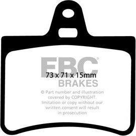 Тормозные колодки EBC Brakes задние для Citroen C5 I 2001-2008. Артикул DP21373