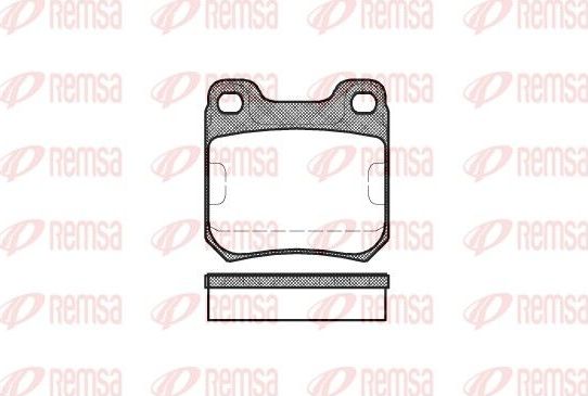 Тормозные колодки Remsa. Артикул 0239.00