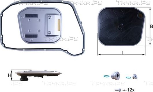 Фильтр АКПП Mahle-Knecht для Audi A6 allroad III (C7) 2012-2018. Артикул HX 189KIT