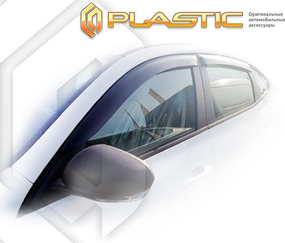 Дефлекторы СА Пластик для окон (Classic полупрозрачный) Renault Arkana 2019-2026. Артикул 2010030314785