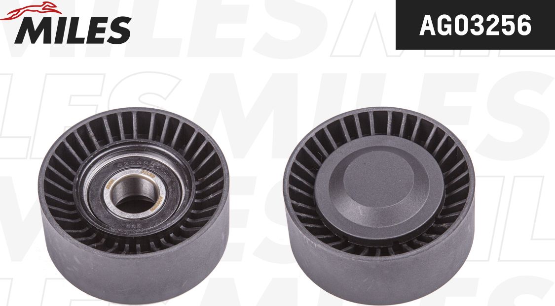 Натяжной ролик (натяжитель) приводного поликлинового ремня Miles. Артикул AG03256