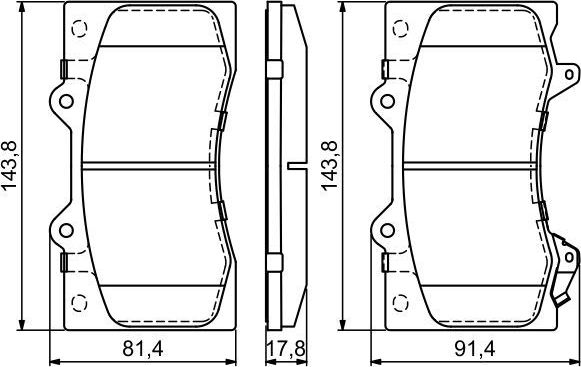 Тормозные колодки Bosch. Артикул 0 986 494 693