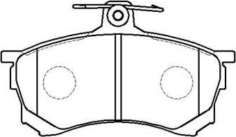 Тормозные колодки HSB. Артикул HP9283