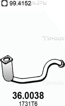 Катализатор Asso передний для Citroen C4 I 2004-2011. Артикул 36.0038