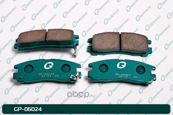Колодки тормозные дисковые (G-Brake). Артикул GP06024