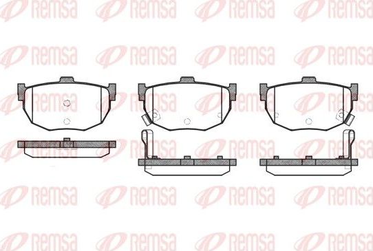 Тормозные колодки Remsa. Артикул 0294.12