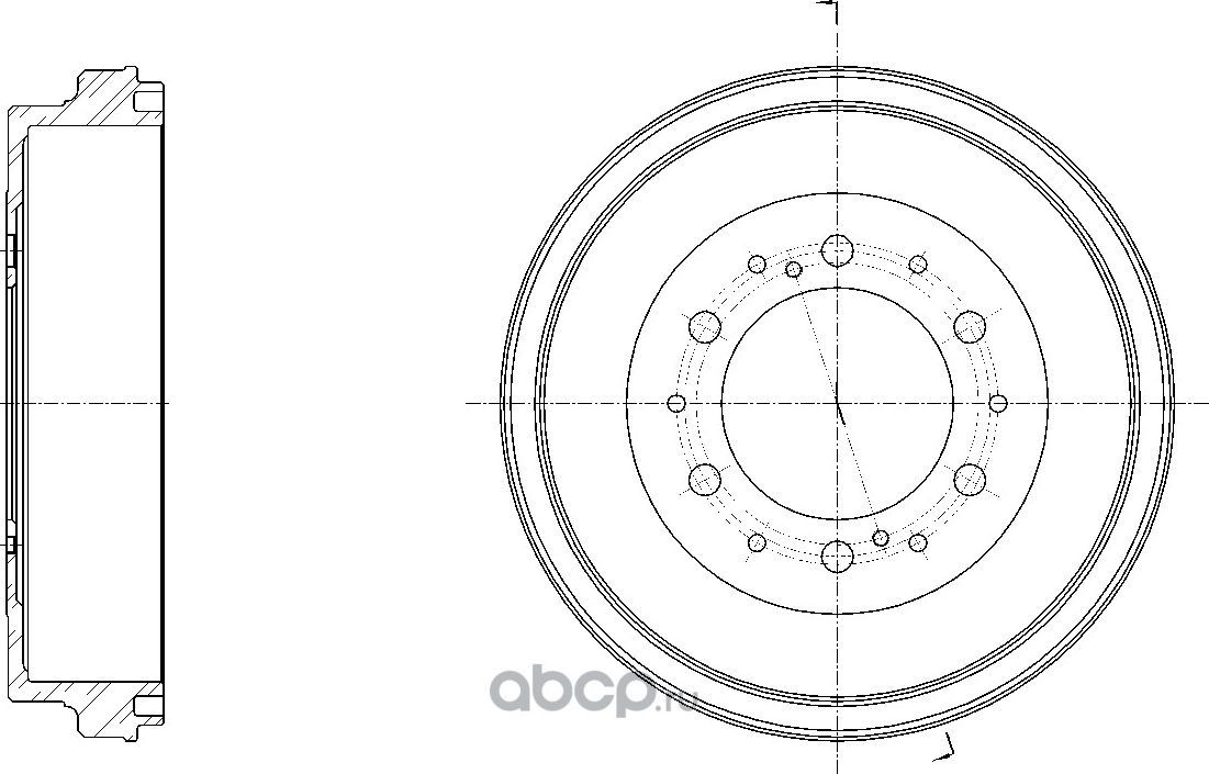 Барабан тормозной (G-Brake). Артикул GD06641