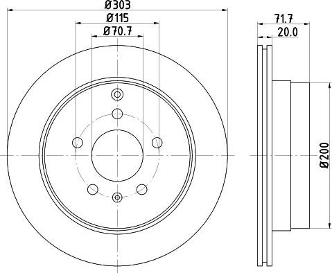 Тормозной диск Nisshinbo. Артикул ND6055K
