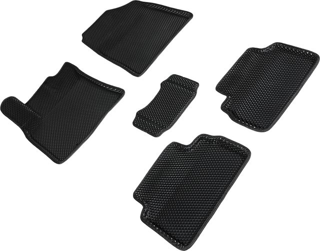 Коврики Seintex 3D EVA Ромб для салона Kia Ceed III 2018-2026 ЧЕРНЫЕ. Артикул 95390