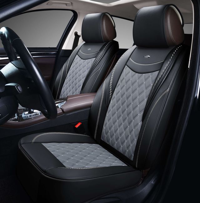 Чехлы-накидки универсальные формованные PSV PREMIUM Era 2 FRONT на сидения, цвет Черный/Темно-серый. Артикул 131855