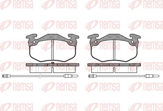 Тормозные колодки Remsa передние для Citroen BX 1982-1994. Артикул 0144.24