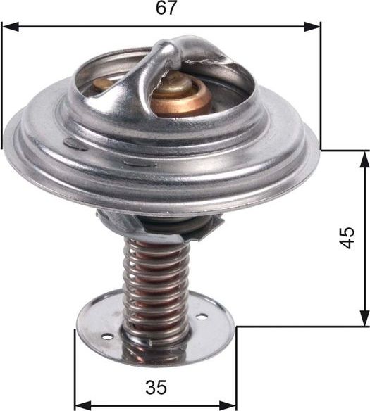 Термостат Gates для Land Rover Range Rover Sport I 2006-2013. Артикул TH45688G1