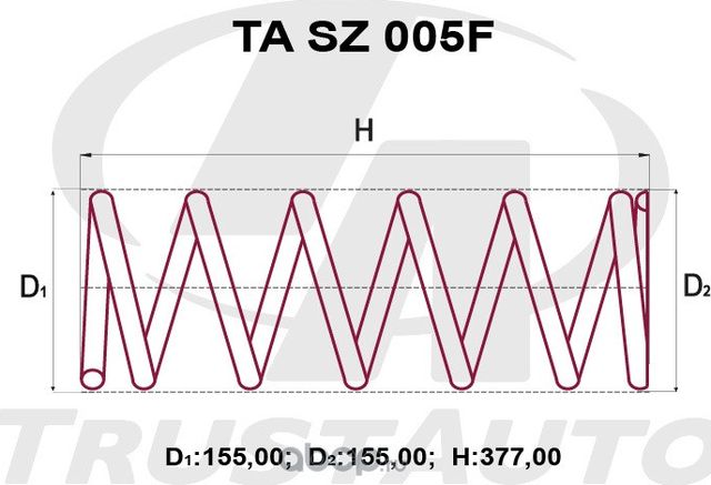 411116600 ПРУЖИНА 5494 (05 (Trustauto). Артикул TASZ005F