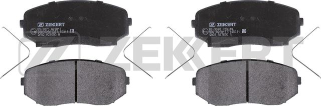Тормозные колодки Zekkert передние для Mazda CX-9 II 2016-2026. Артикул BS-3070