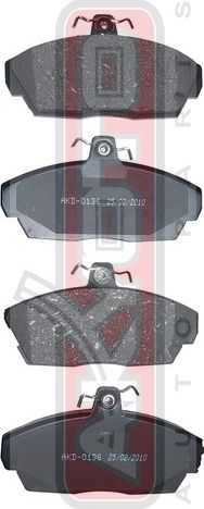 Тормозные колодки Akyoto Packing AKYOTO. Артикул AKD-0136