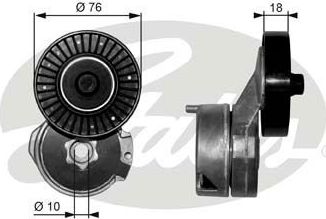 Натяжной ролик (натяжитель) приводного поликлинового ремня Gates DriveAlign®. Артикул T39063