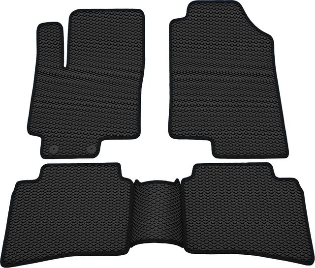 Коврики Rezkon EVA для салона Hyundai Solaris II 2017-2026 Черный кант. Артикул 9020050201