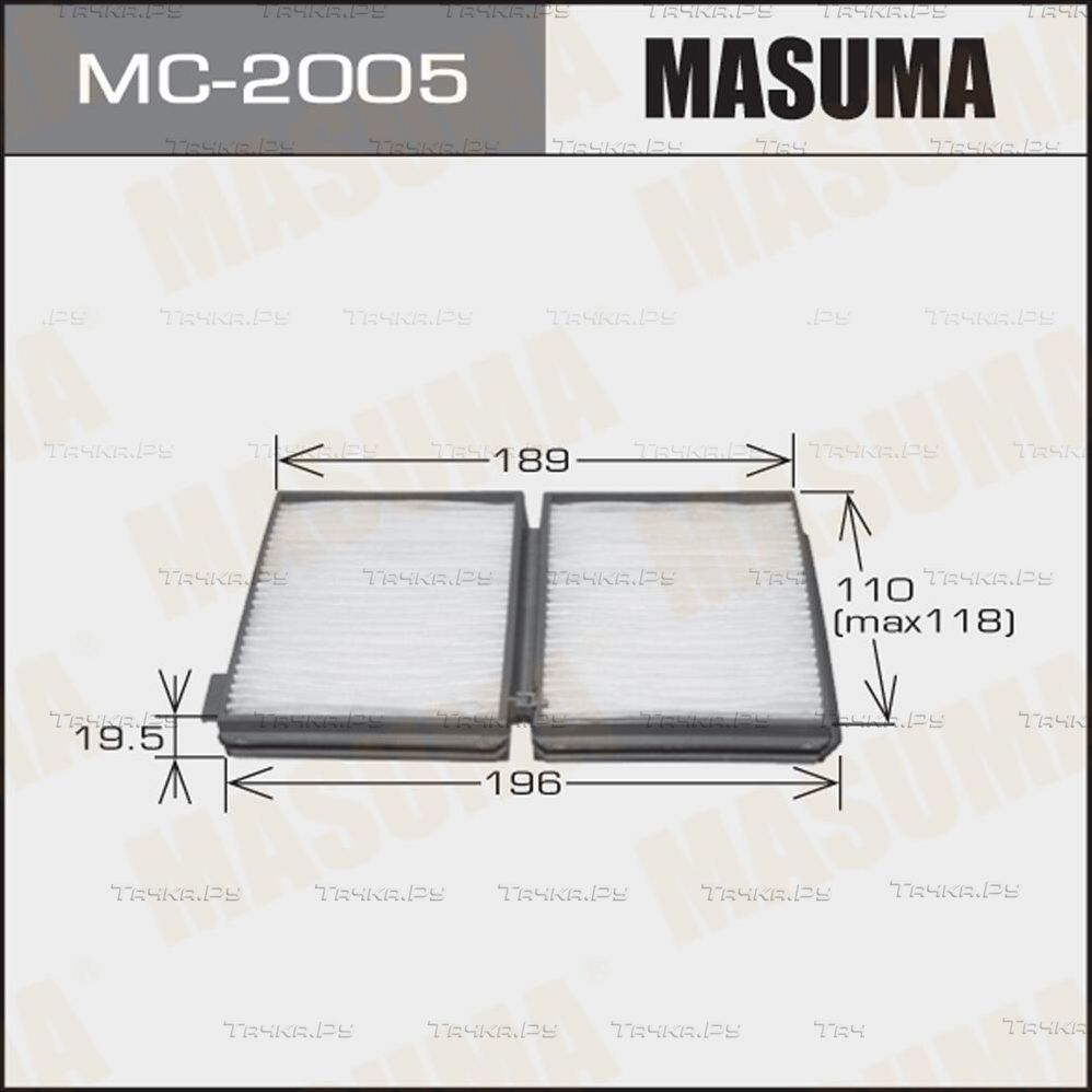 Салонный фильтр Masuma для Toyota Cresta V (X100) 1996-2001. Артикул MC-2005