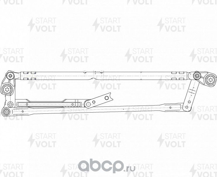 Трапеция стеклоочистителя (дворника) StartVOLT. Артикул VWA 1808