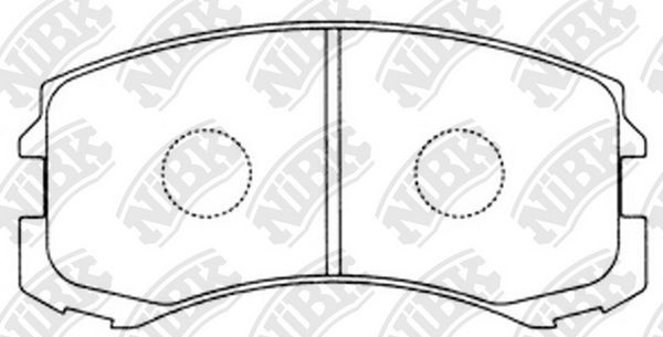 Тормозные колодки NiBK. Артикул PN3462
