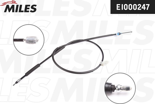 Трос ручника (тросик ручного тормоза) Miles задний левый для Mazda 3 I (BK) 2003-2009. Артикул EI000247