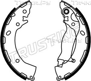 Тормозные колодки Trusting для Hyundai i10 III 2019-2026. Артикул 253.747
