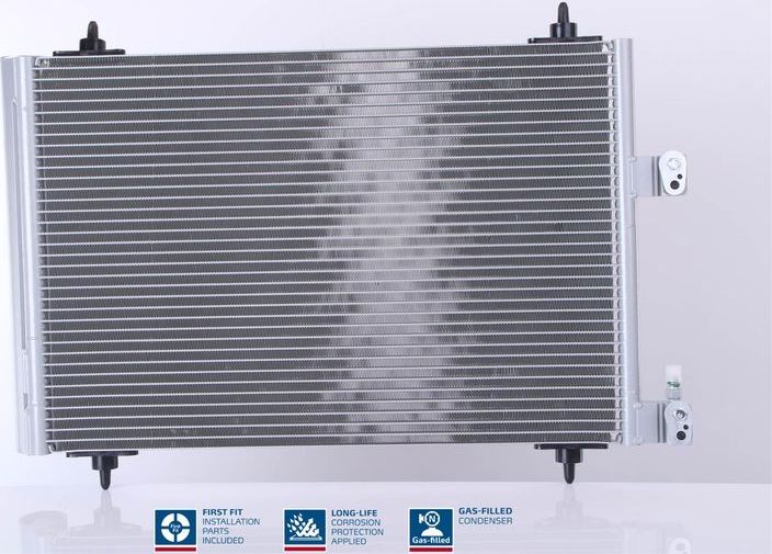 Радиатор кондиционера (конденсатор) Nissens (алюминий). Артикул 94560