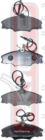 Тормозные колодки Akyoto Packing AKYOTO. Артикул AKD-0302