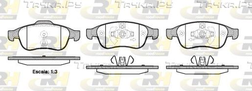 Тормозные колодки RoadHouse передние для Renault Fluence I 2011-2017. Артикул 21248.10