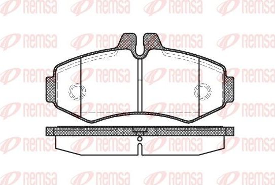 Тормозные колодки Remsa. Артикул 0701.00