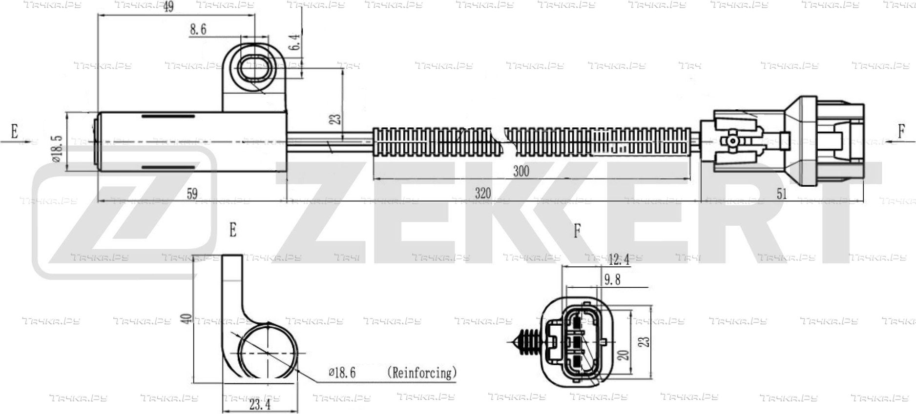 Датчик положения коленвала Zekkert. Артикул SE-4092