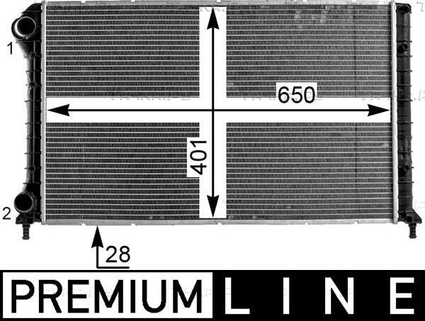 Радиатор охлаждения двигателя Mahle Premium. Артикул CR 1990 000P