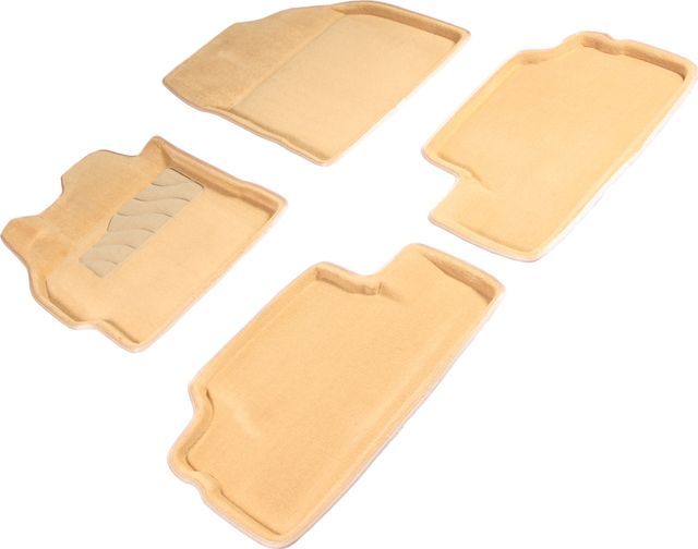 Коврики Seintex 3D ворсовые для салона Toyota Corolla E150 2007-2013. Бежевые. Артикул 84762