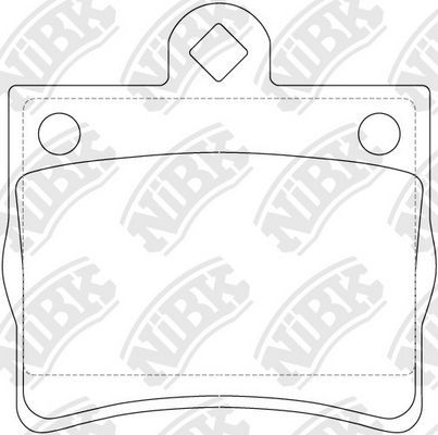 Тормозные колодки NiBK. Артикул PN0125