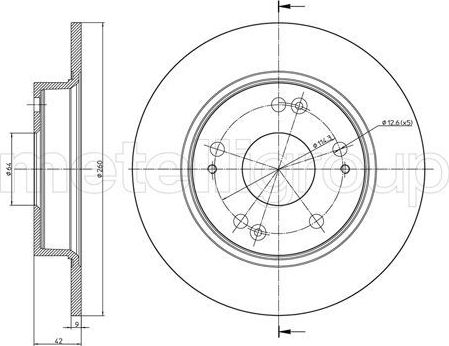Тормозной диск Trusting. Артикул DF1108